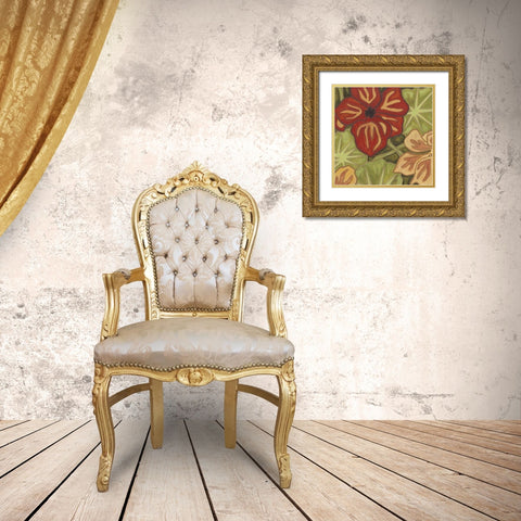Vibrant Rainforest I Gold Ornate Wood Framed Art Print with Double Matting by Deans, Karen