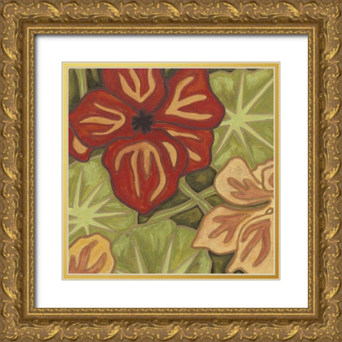 Vibrant Rainforest I Gold Ornate Wood Framed Art Print with Double Matting by Deans, Karen