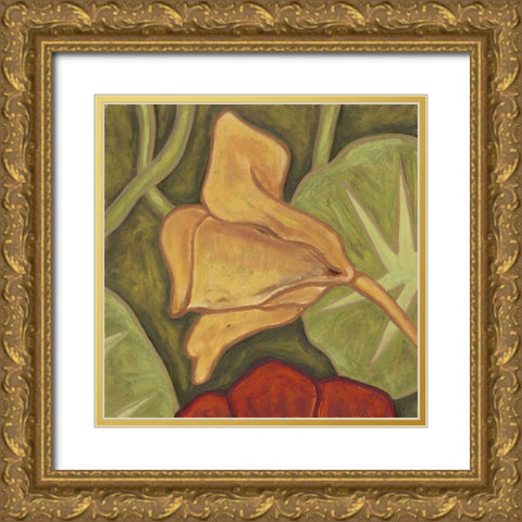 Vibrant Rainforest II Gold Ornate Wood Framed Art Print with Double Matting by Deans, Karen