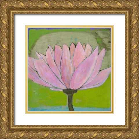 Bliss Lotus II Gold Ornate Wood Framed Art Print with Double Matting by Fuchs, Jodi