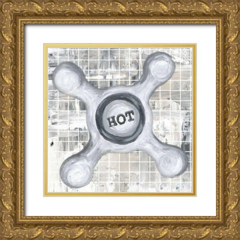 Hot-n-Cold I Gold Ornate Wood Framed Art Print with Double Matting by James, Andrea