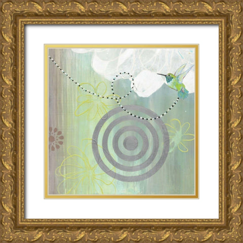 Connected II Gold Ornate Wood Framed Art Print with Double Matting by Fuchs, Jodi