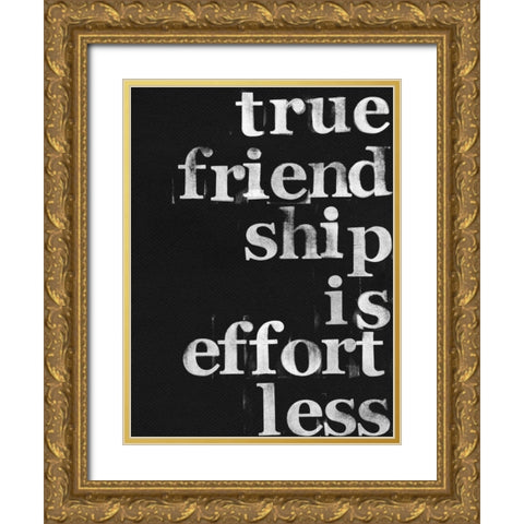 Friendship I Gold Ornate Wood Framed Art Print with Double Matting by Velasquez, Deborah
