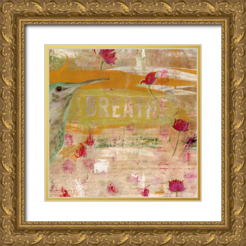 Breathe II Gold Ornate Wood Framed Art Print with Double Matting by Fuchs, Jodi