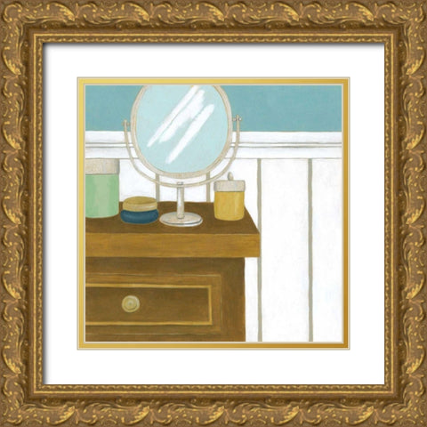 Classic Bath IV Gold Ornate Wood Framed Art Print with Double Matting by Zarris, Chariklia