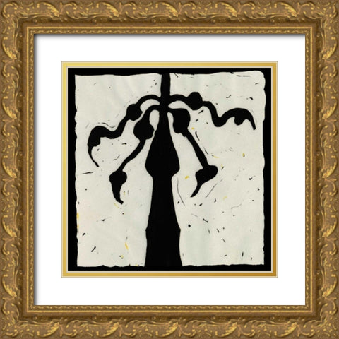 Profile VII Gold Ornate Wood Framed Art Print with Double Matting by Davis, Andrea