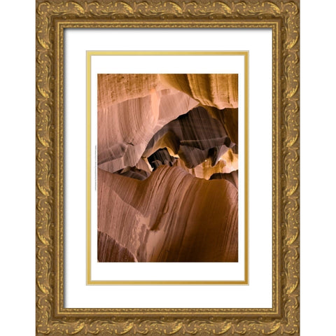 Antelope Canyon I Gold Ornate Wood Framed Art Print with Double Matting by Chester, Colby