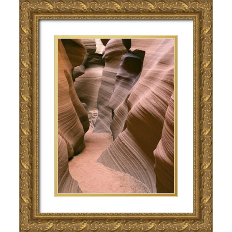 Antelope Canyon V Gold Ornate Wood Framed Art Print with Double Matting by Chester, Colby