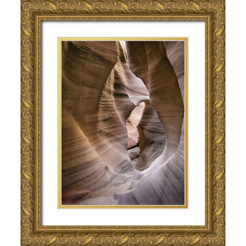 Antelope Canyon VI Gold Ornate Wood Framed Art Print with Double Matting by Chester, Colby