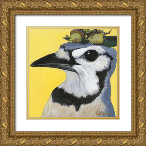 You Silly Bird - Parker Gold Ornate Wood Framed Art Print with Double Matting by Roll, Dlynn