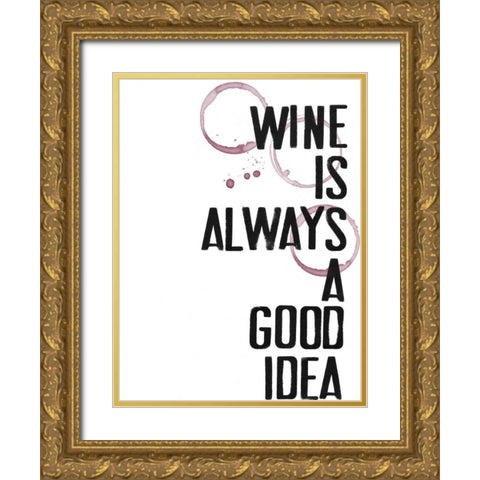 Hospitality V Gold Ornate Wood Framed Art Print with Double Matting by Velasquez, Deborah