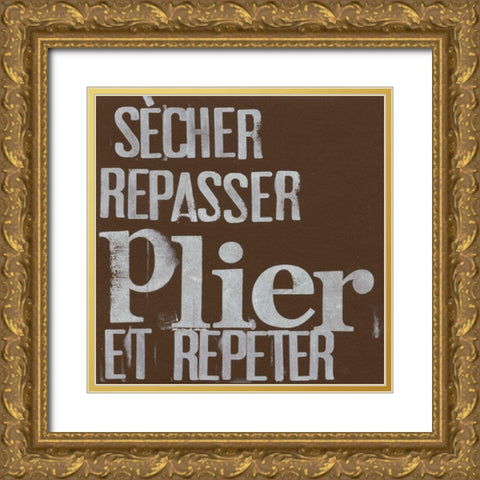 French Laundry I Gold Ornate Wood Framed Art Print with Double Matting by Velasquez, Deborah