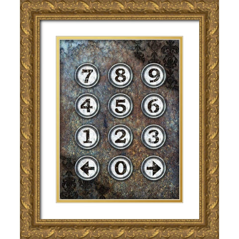 New Punk III Gold Ornate Wood Framed Art Print with Double Matting by James, Andrea