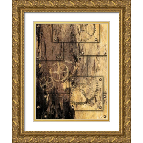 New Punk VI Gold Ornate Wood Framed Art Print with Double Matting by James, Andrea