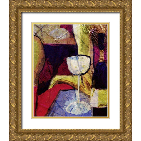 The Night I Gold Ornate Wood Framed Art Print with Double Matting by Harrington, Danielle