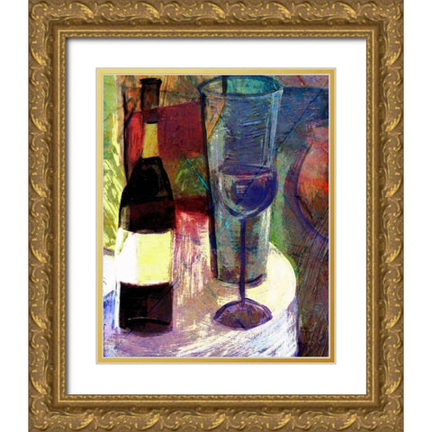 The Night II Gold Ornate Wood Framed Art Print with Double Matting by Harrington, Danielle