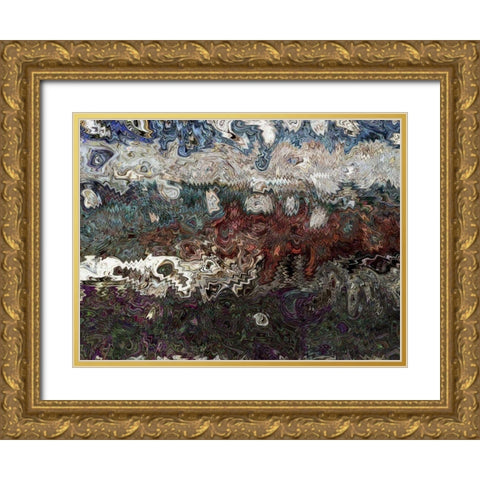 Dimension II Gold Ornate Wood Framed Art Print with Double Matting by Harrington, Danielle
