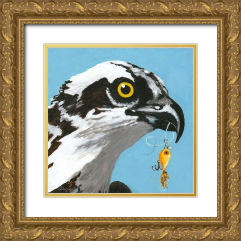 You Silly Bird - Senior Gold Ornate Wood Framed Art Print with Double Matting by Roll, Dlynn