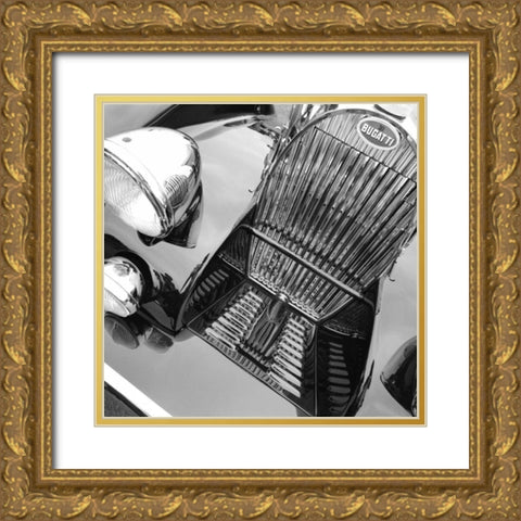 39 Bugati T57 Gold Ornate Wood Framed Art Print with Double Matting by Stein, Daniel