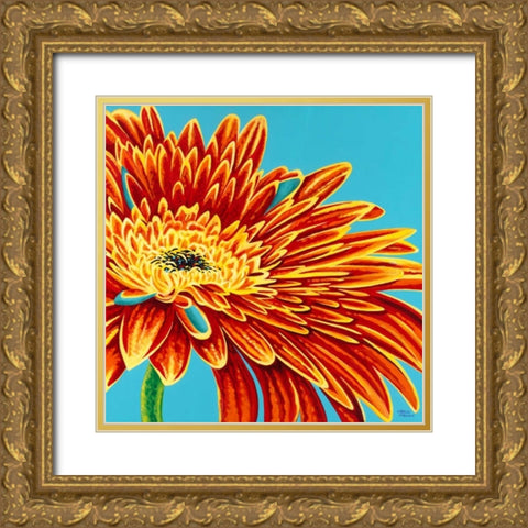 Color Bursts I Gold Ornate Wood Framed Art Print with Double Matting by Vitaletti, Carolee