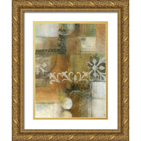 Modern Note II Gold Ornate Wood Framed Art Print with Double Matting by Green-Aldridge, Willie