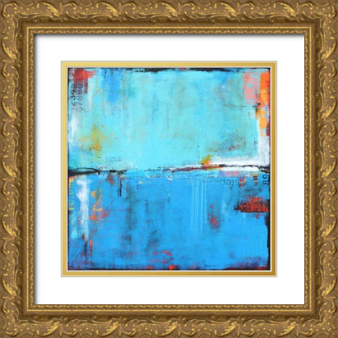 Matchbox Blues 5 Gold Ornate Wood Framed Art Print with Double Matting by Ashley, Erin