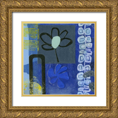 Smile III Gold Ornate Wood Framed Art Print with Double Matting by Velasquez, Deborah