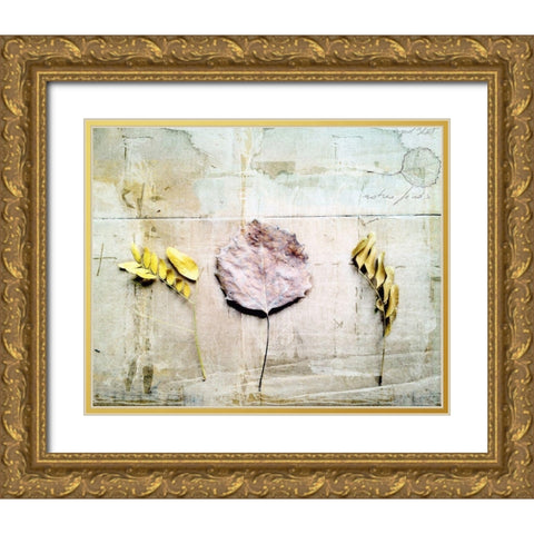 Herbarium III Gold Ornate Wood Framed Art Print with Double Matting by Blixt, Ingrid