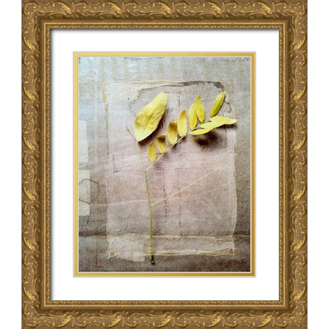 Herbarium V Gold Ornate Wood Framed Art Print with Double Matting by Blixt, Ingrid
