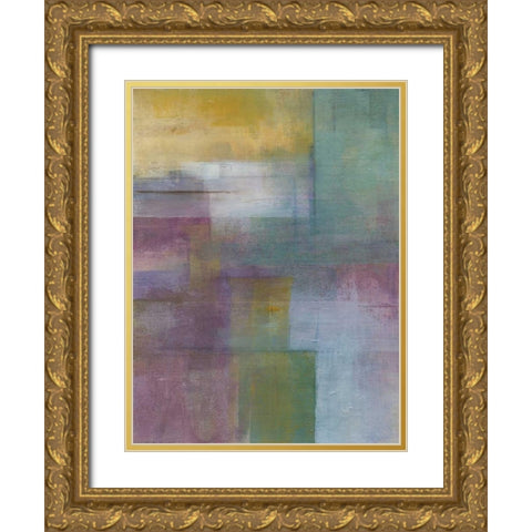 Mauve Essence I Gold Ornate Wood Framed Art Print with Double Matting by Green-Aldridge, W.
