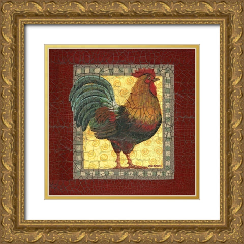 Chic Rainbow Gold Ornate Wood Framed Art Print with Double Matting by Russell, Wendy