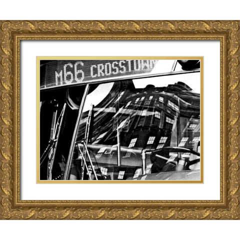 The City Speaks I Gold Ornate Wood Framed Art Print with Double Matting by Pica, Jeff