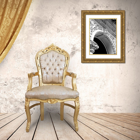 NYC Architecture IV Gold Ornate Wood Framed Art Print with Double Matting by Pica, Jeff