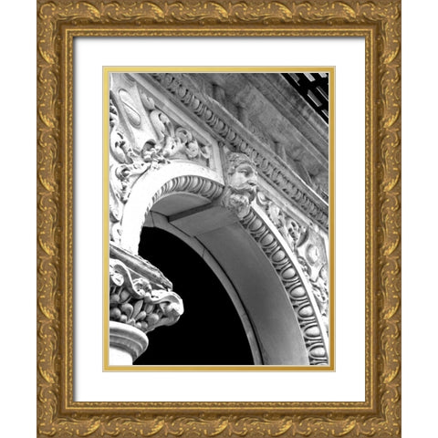 NYC Architecture IV Gold Ornate Wood Framed Art Print with Double Matting by Pica, Jeff