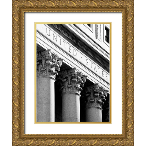 NYC Architecture VIII Gold Ornate Wood Framed Art Print with Double Matting by Pica, Jeff