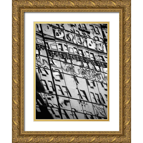 Reflections of NYC III Gold Ornate Wood Framed Art Print with Double Matting by Pica, Jeff
