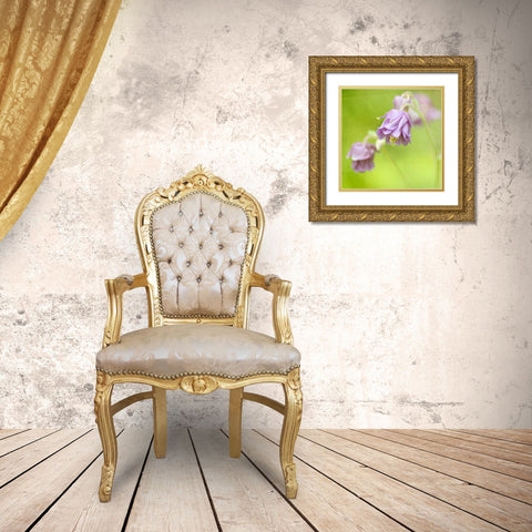 Waiting on Purple X Gold Ornate Wood Framed Art Print with Double Matting by Jorgensen, Jennifer