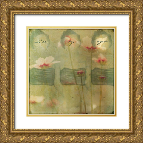 She III Gold Ornate Wood Framed Art Print with Double Matting by Jorgensen, Jennifer