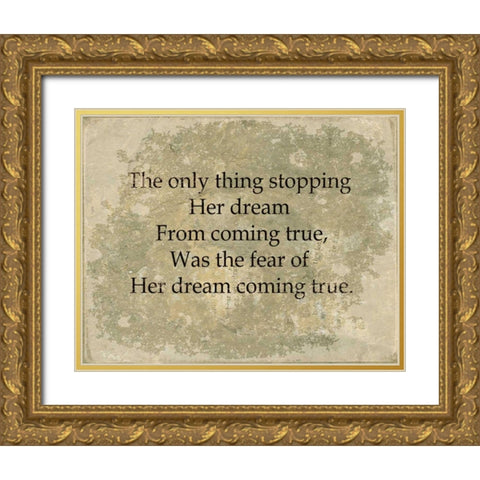 She VI Gold Ornate Wood Framed Art Print with Double Matting by Jorgensen, Jennifer