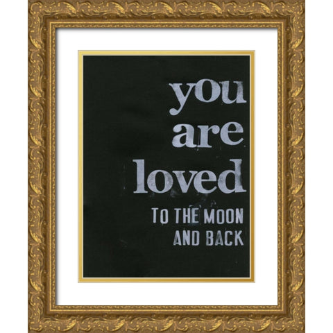When I Saw You... V Gold Ornate Wood Framed Art Print with Double Matting by Velasquez, Deborah