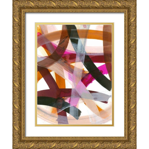 Infinite Path II Gold Ornate Wood Framed Art Print with Double Matting by Fuchs, Jodi