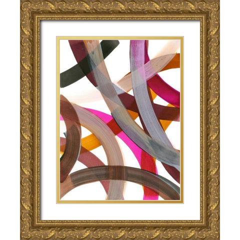 Infinite Path III Gold Ornate Wood Framed Art Print with Double Matting by Fuchs, Jodi