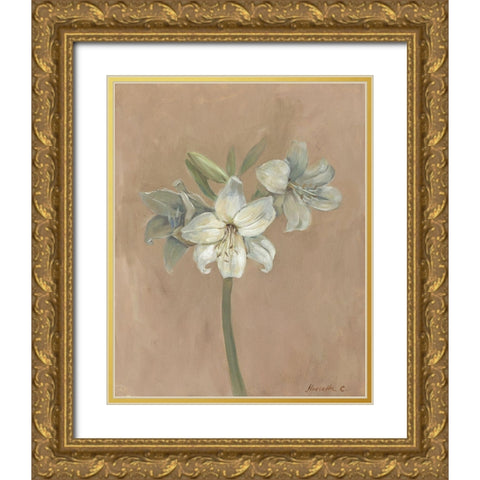 Blooms and Stems IV Gold Ornate Wood Framed Art Print with Double Matting by Cohen, Marietta