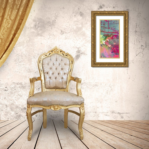Pink Wonders II Gold Ornate Wood Framed Art Print with Double Matting by Mountain, Ricki