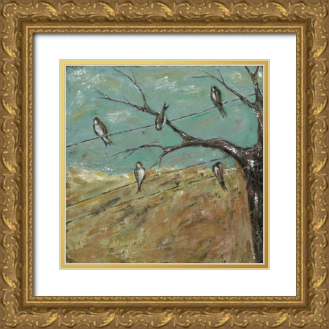 Where One Or More Are Gathered Gold Ornate Wood Framed Art Print with Double Matting by Reynolds, Jade