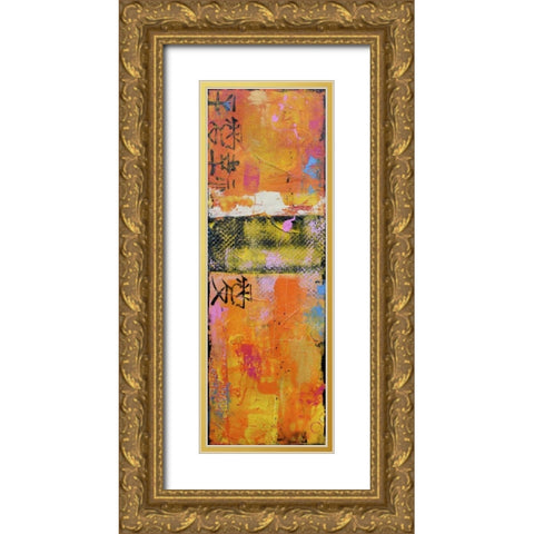 Shanghai Pop II Gold Ornate Wood Framed Art Print with Double Matting by Ashley, Erin