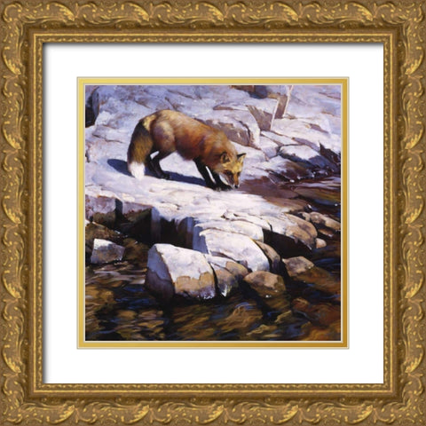 Transience Gold Ornate Wood Framed Art Print with Double Matting by Chapman, Julie T.