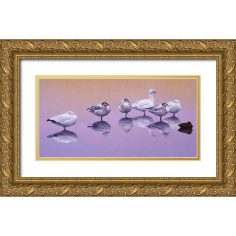 Odd Man Out Gold Ornate Wood Framed Art Print with Double Matting by Chapman, Julie T.