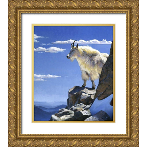 Rocky Mountain High Gold Ornate Wood Framed Art Print with Double Matting by Chapman, Julie T.