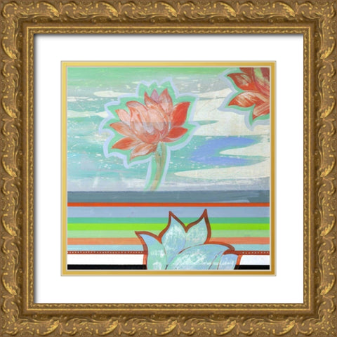 Breathe Some More II Gold Ornate Wood Framed Art Print with Double Matting by Fuchs, Jodi